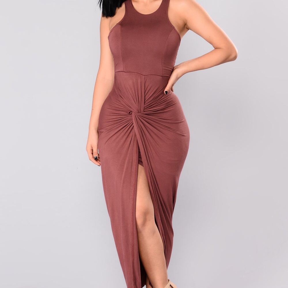 Fashion Nova Lizette Draped Dress